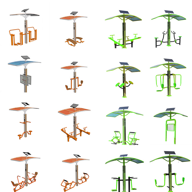 智能双位背部按摩器 - YABO鸭脖官网校园健身路径设备