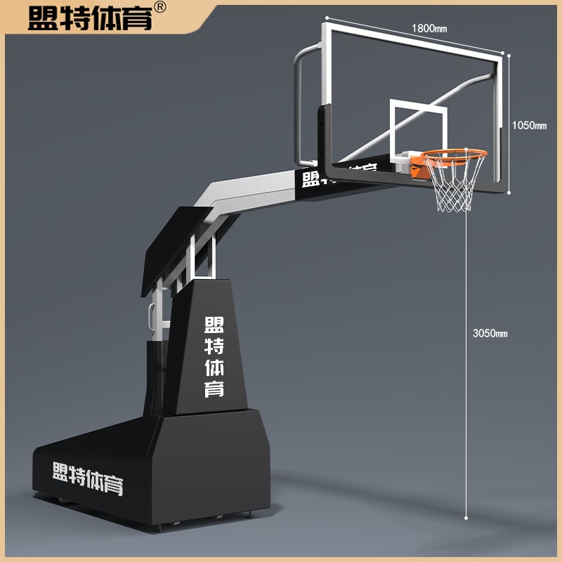 YABO鸭脖官网-液压升降篮球架-移动式弹性平衡篮球架